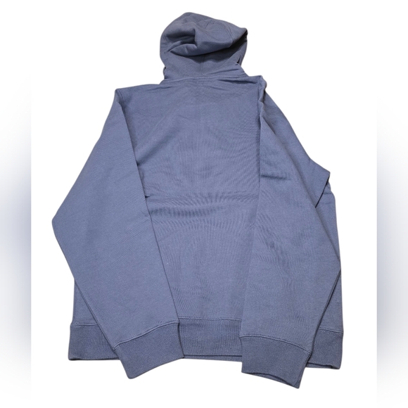 STUSSY!! NWT Hoodie • Fish Appliqué Embroidered • Navy Blue Streetwear • Size M - Picture 3 of 4